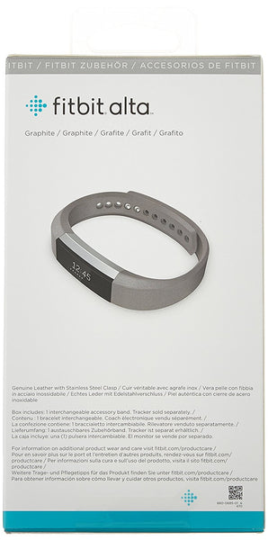 Alta Accessory Band Leather Graphite - Large