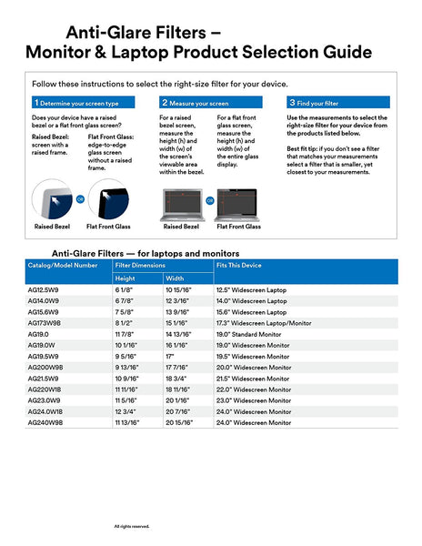 3M - AG 17.3W9 Anti-Glare 17.3" Filter