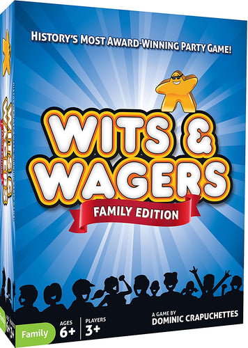 North Star Games Wits & Wagers Family Edition - Kid Friendly Party Game and Trivia