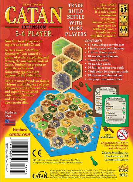 Mayfair Games Catan 5-6 Player Extension 5th Edition, Multi Color