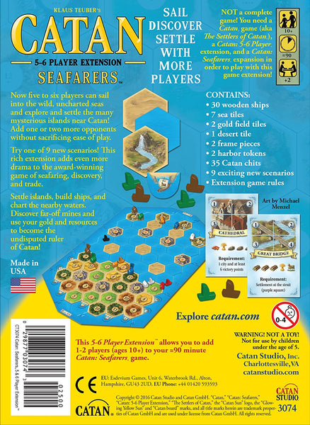 Mayfair Games Catan Seafarers 5 and 6 Player Extension