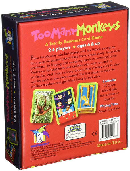 Gamewright Too Many Monkeys