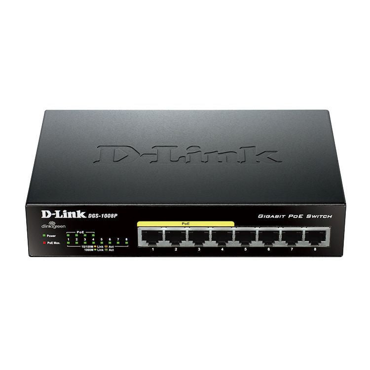 D-Link 8-Port Desktop Gigabit Max PoE Switch