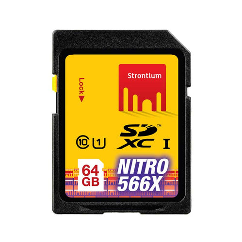 Strontium 64GB Nitro 566X USH-1 SD Card