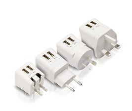 Targus World Power ULTRAMINI 15.5W Dual-USB Charger (White)