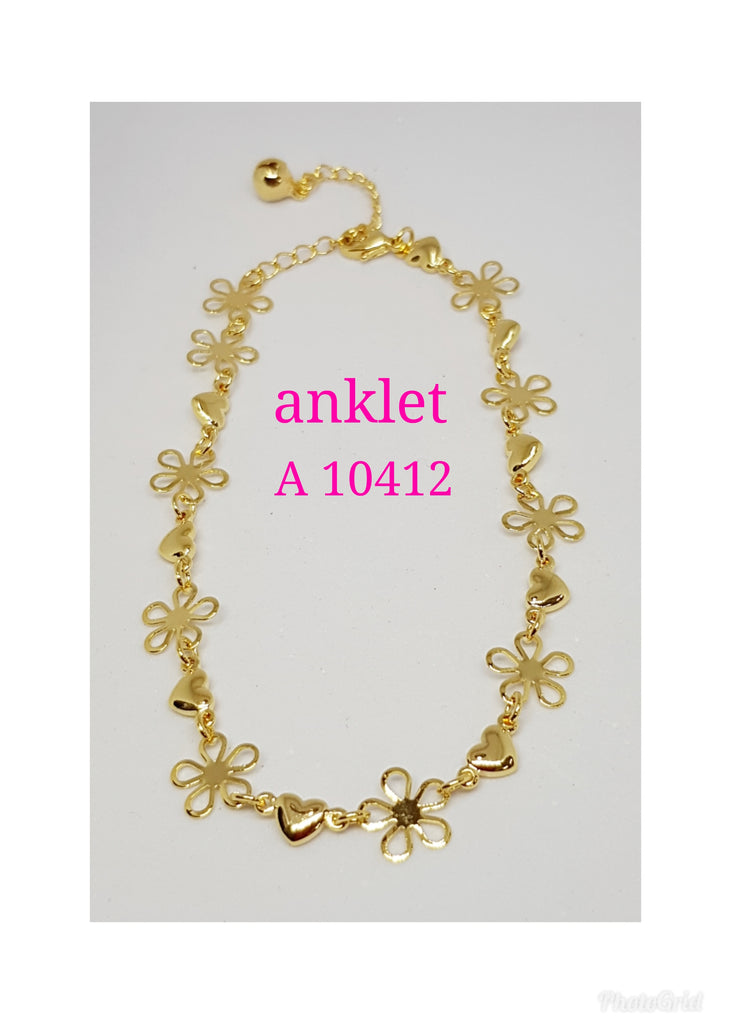 Gold Plated Anklet - A 10412