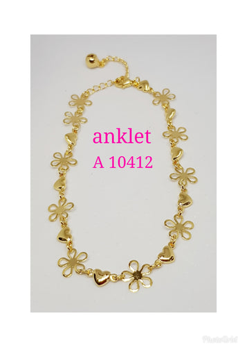 Gold Plated Anklet - A 10412