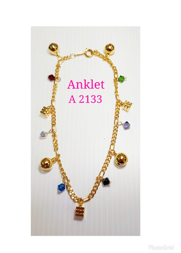 Gold plating anklet - A 2133