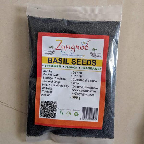 Basil Seeds (Sabja Seeds) - 500 Grams
