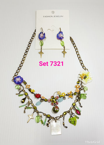 Necklace & Earring Set - 7321