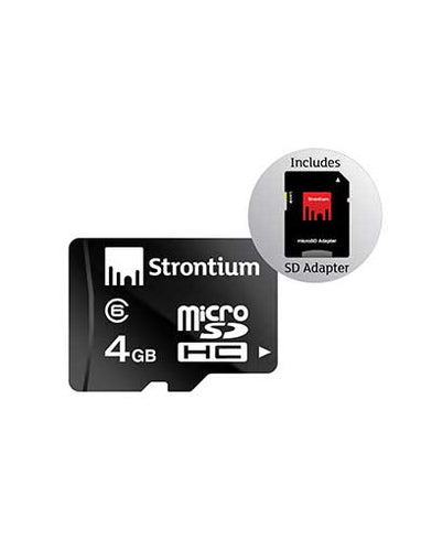 Strontium 4GB MicroSD CL6 With Adaptor