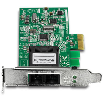 Trendnet Low Profile 100Base SC Fiber PCIe Adapter