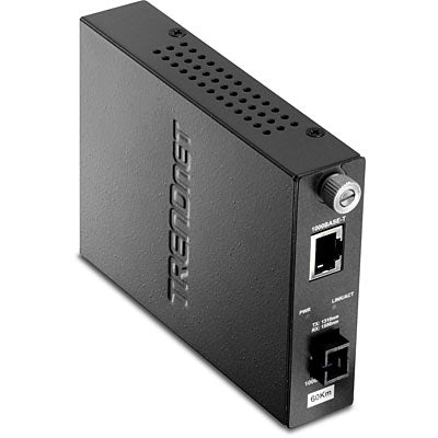 Trendnet Intelligent 1000Base-T to 1000Base-LX Dual Wavelength Single Mode SC Fiber (60 km / 37.3 miles)