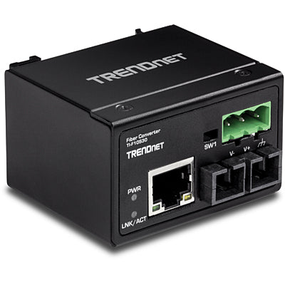 Trendnet Hardened Industrial 100Base-FX Single-mode SC Fiber Converter (30KM)