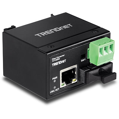 Trendnet Hardened Industrial 100Base-FX Single-mode SC Fiber Converter (30KM)
