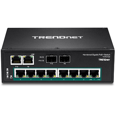 Trendnet 10-Port Industrial Gigabit PoE+ DIN-Rail Switch