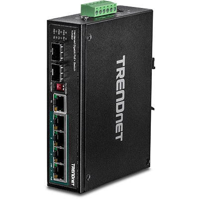 Trendnet 6-port Hardened Industrial Gigabit PoE+ Switch