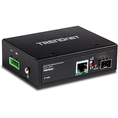 Trendnet Industrial SFP to Gigabit UPoE Media Converter