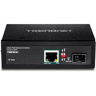 Trendnet Industrial SFP to Gigabit UPoE Media Converter