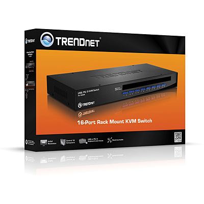 Trendnet 16-Port Rack Mount USB KVM Switch