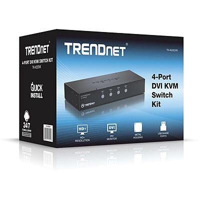 Trendnet 4-Port DVI KVM Switch Kit