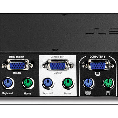 Trendnet 8-Port Rack Mount KVM Switch with OSD