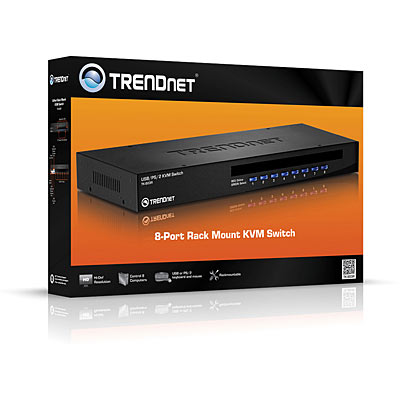 Trendnet 8-Port Rack Mount KVM Switch