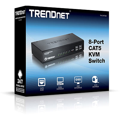 Trendnet 8-Port CAT5 KVM Switch