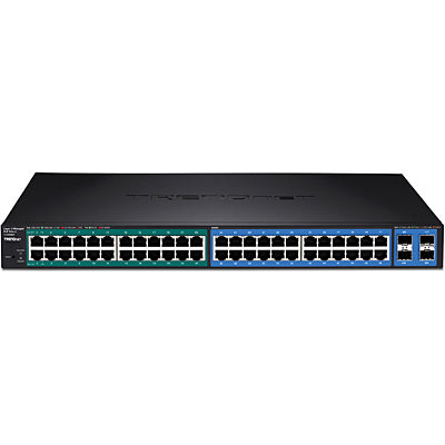 Trendnet 48-Port Gigabit PoE+ Managed Layer 2 Switch with 4 shared SFP slots