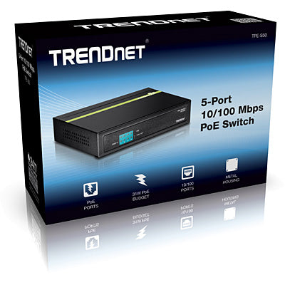 Trendnet 5-Port 10/100 Mbps PoE Switch