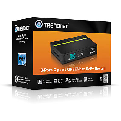 Trendnet 8-Port GREENnet Gigabit PoE+ Switch
