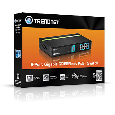 Trendnet 8-Port Gigabit GREENnet PoE+ Switch