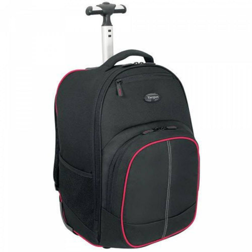 Targus 16" Compart Rolling Backpack - Black/Red