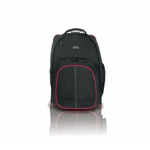 Targus 16" Compart Rolling Backpack - Black/Red