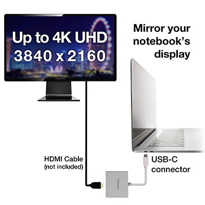 Trendnet USB-C to HDMI with Power Delivery and USB 3.0 Port