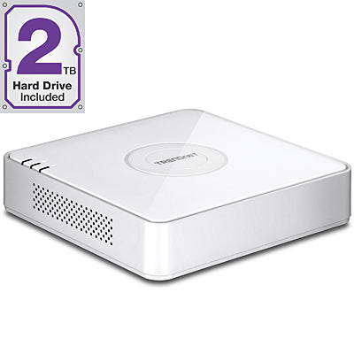 Trendnet 4-channel HD PoE NVR + 2TB Hard Drive