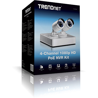 Trendnet 4-channel HD PoE NVR kit /w ( 2 x TV-IP320PI &amp; 1TB HD)