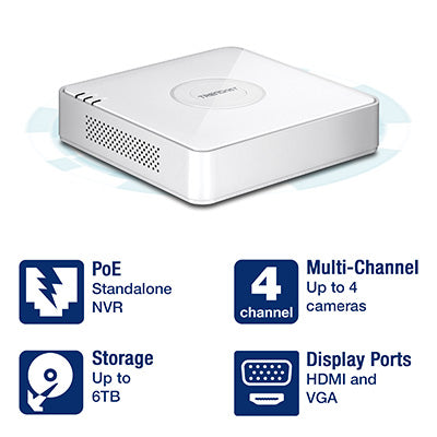 Trendnet 4-channel HD PoE NVR