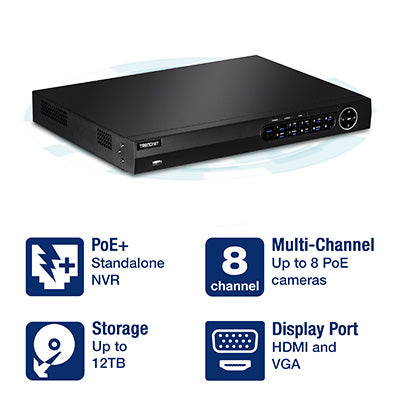 Trendnet 8-channel HD PoE NVR