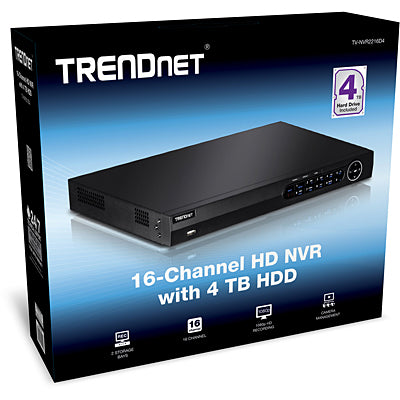 Trendnet 16-Channel HD NVR with 4 TB HDD