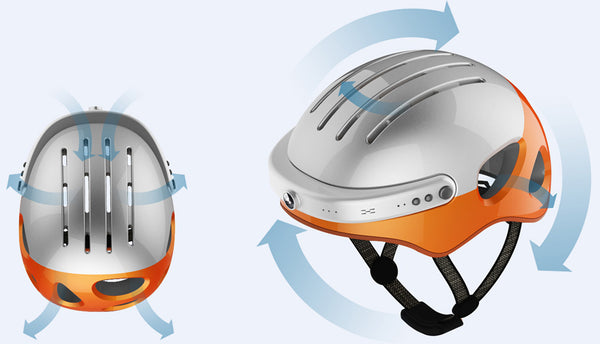 Airwheel intelligent helmets - White/Orange/L