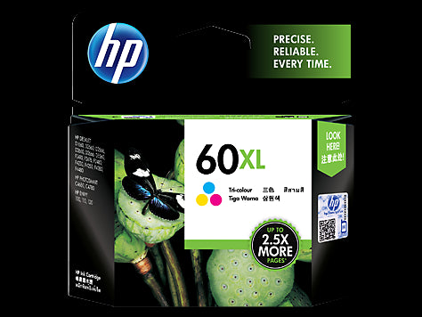 HP 60XL TRI-COLOR INK CARTRIDGE CC644WA