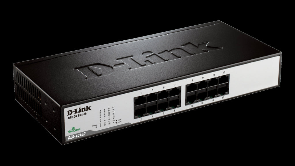 D-Link 16-Port Fast Ethernet Unmanaged Desktop Switch