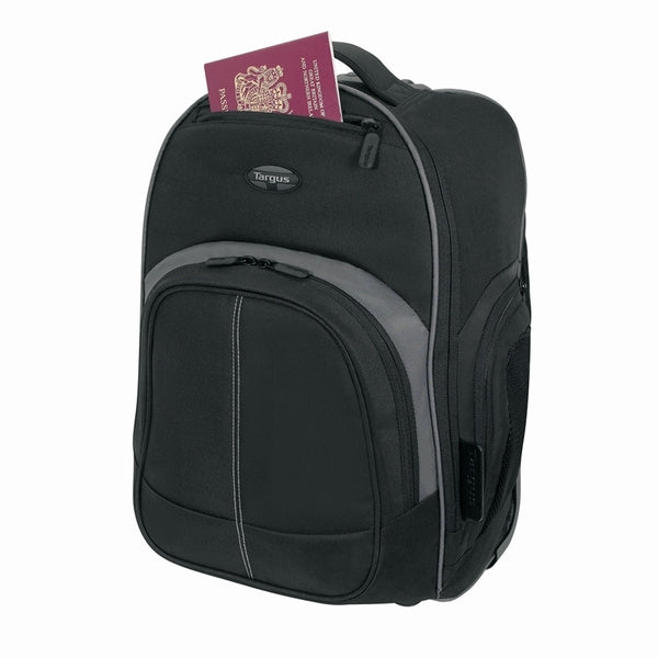 Targus 16" Compact Rolling Backpack - Black/Grey