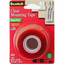 3M MAGIC REMOVABLE TAPE 1/2" X 36YD  3M HEAVY DUTY MOUNTING TAPE 1" X 60"
