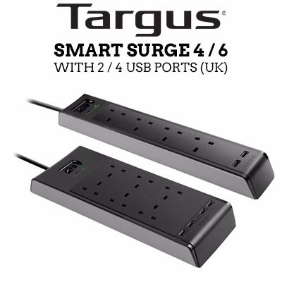 Targus  "Smart Surge 6" with 4 USB Ports (UK)