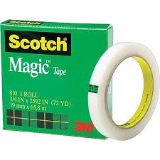 3M MAGIC TAPE 3/4" X 72YD  3M MOUNTING TAPE 1" X 50" PERMANENT