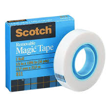 3M MAGIC REMOVABLE TAPE 1/2" X 36YD  3M HEAVY DUTY MOUNTING TAPE 1" X 60"