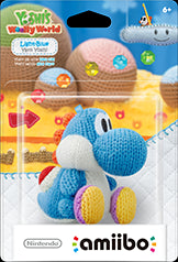 FG NINTENDO AMIIBO FIGURE (YOSHI WOOLLY WORLD) - LIGHT BLUE YARN YOSHI