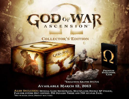 PS3 GOD OF WAR: ASCENSION COLLECTOR EDTN W/ 1 FIG